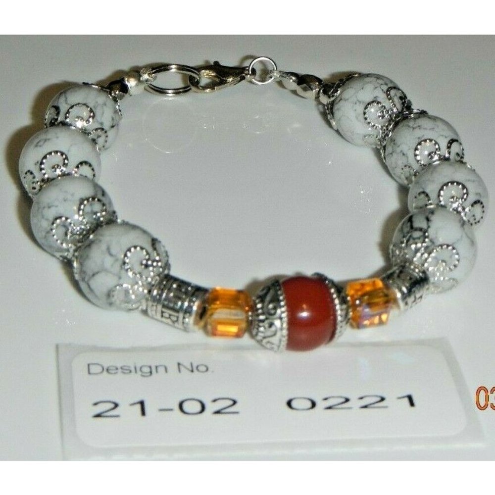 Carnelian Gemstone Bracelet   Passion, Focus  Design 21020221